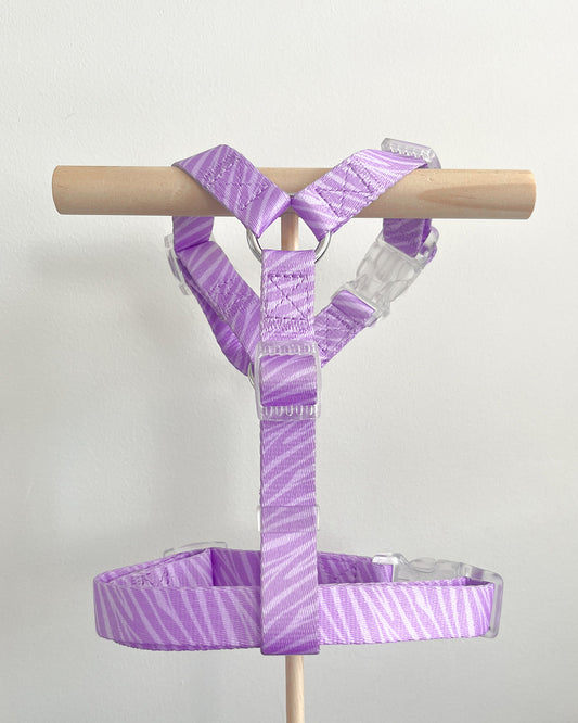 Lila Zebra Strap Harnas