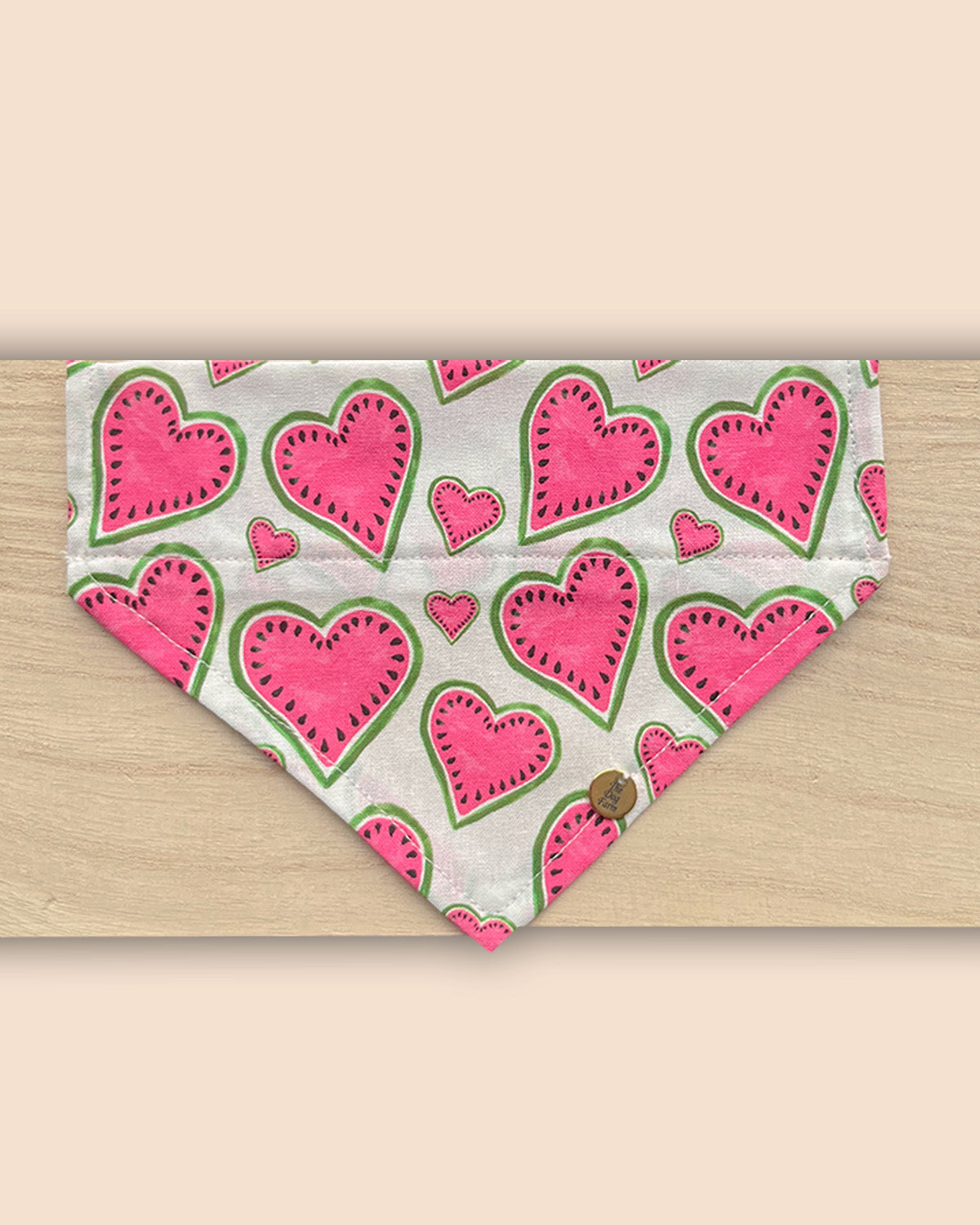 Bandana Cœurs Pastèque
