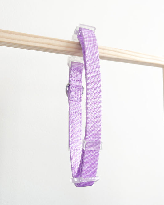 Lila Zebra Halsband