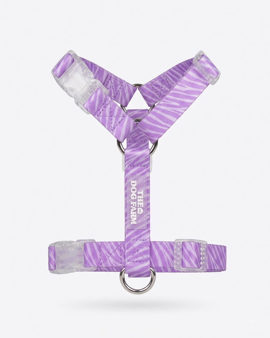 Lila Zebra Strap Harnas