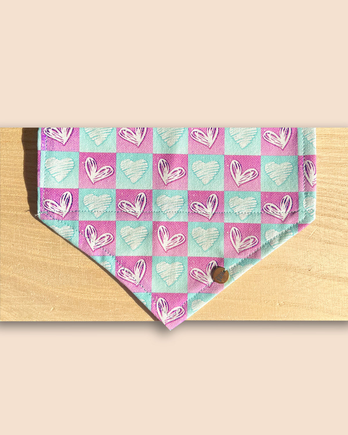 Checks & Hearts Bandana