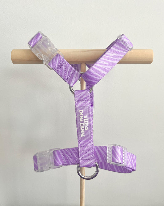 Lila Zebra Strap Harnas