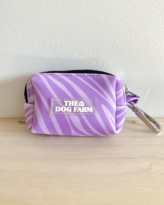 Lila Zebra Poop Bag