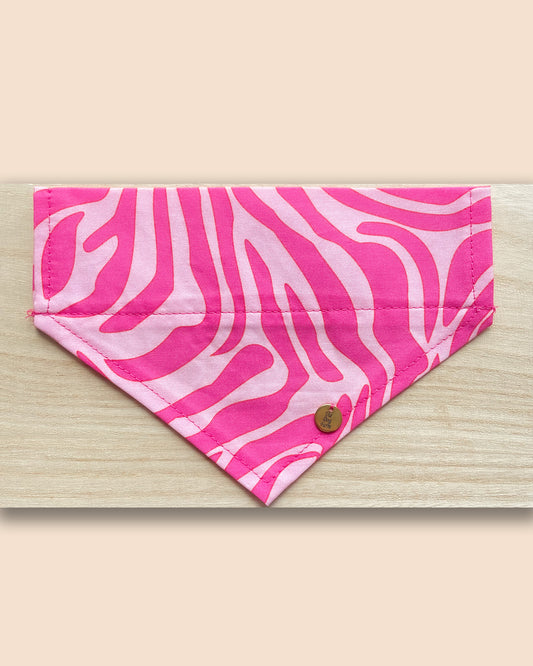 Pink Zebra Bandana